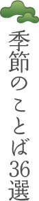 季節のことば36選